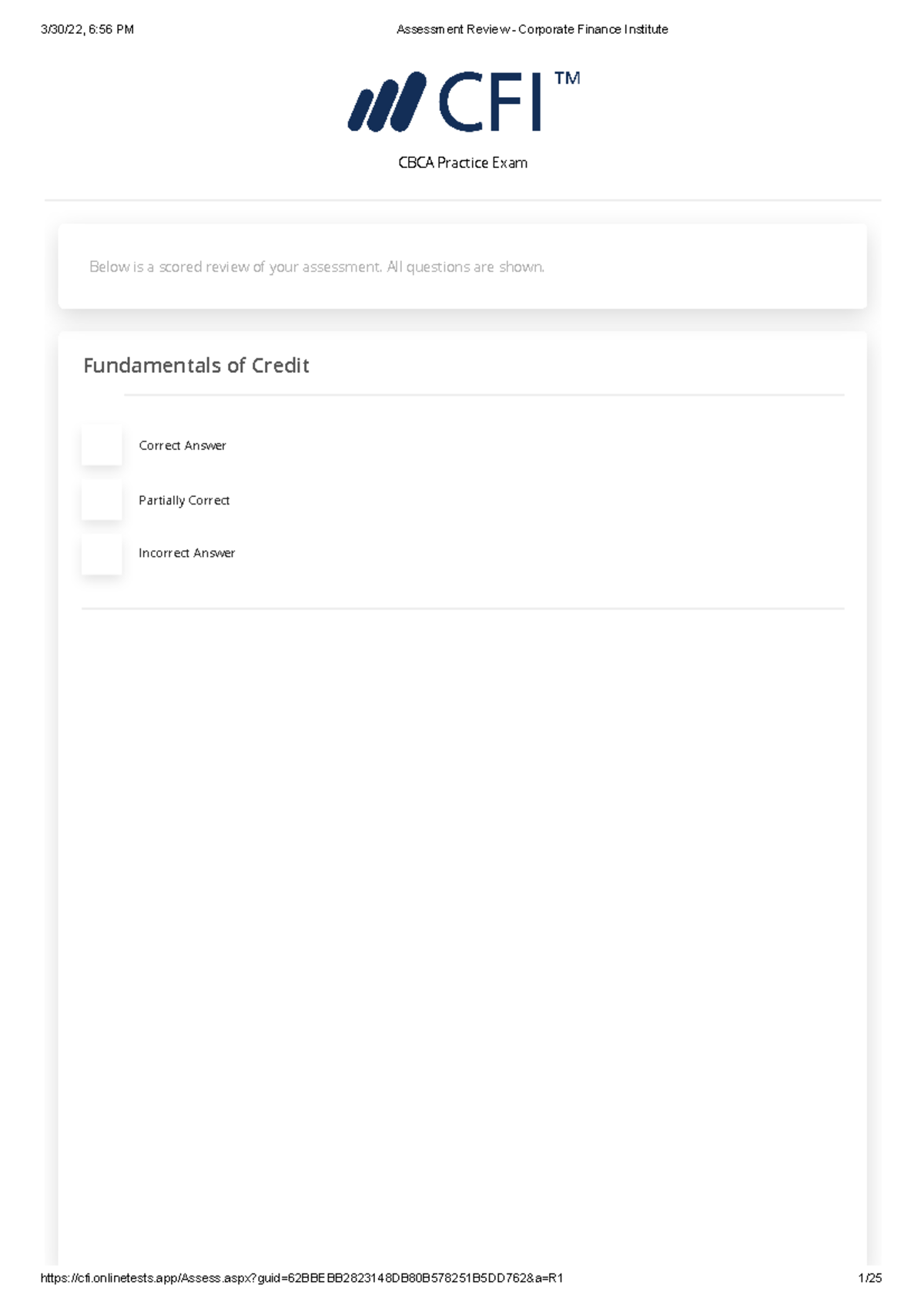 CBCA Practice Test Review: Key Concepts & Scored Answers - Studocu