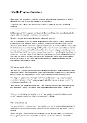 Character Analysis Table - Banquo (ENG 101) - Studocu