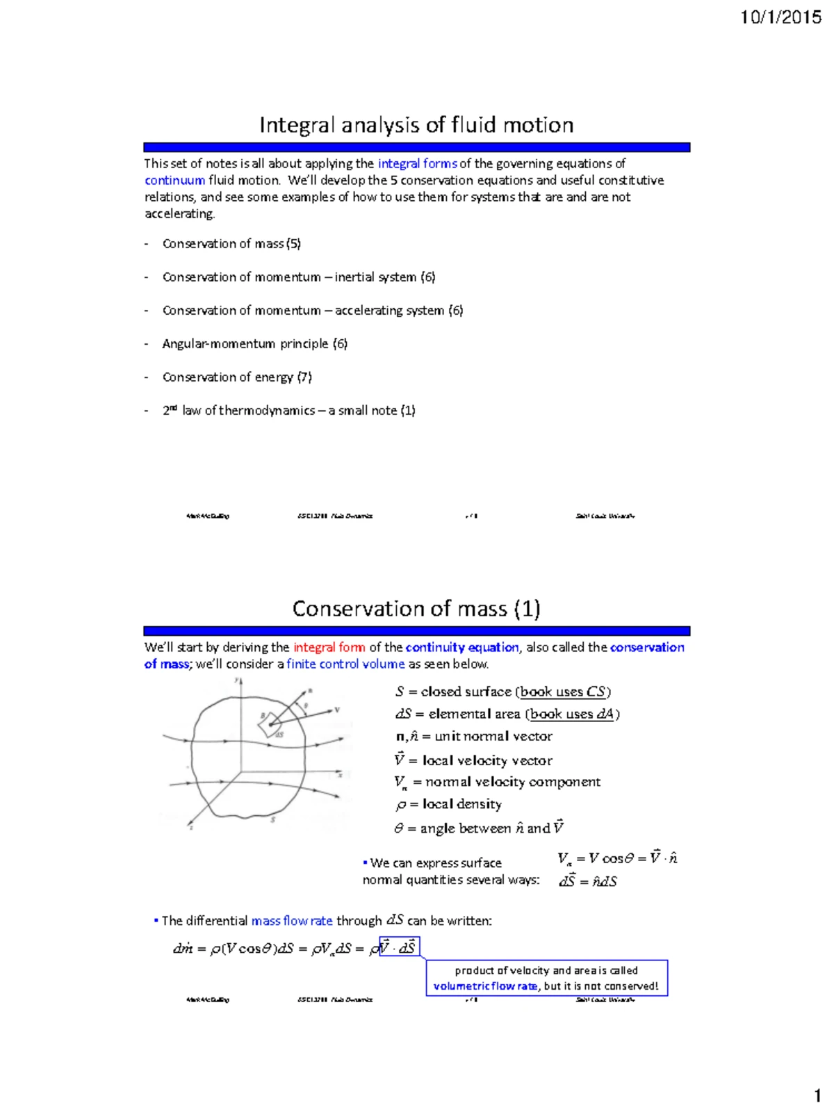 Fluid Dynamics: Key Concepts, Equations, and Homework Problems ...