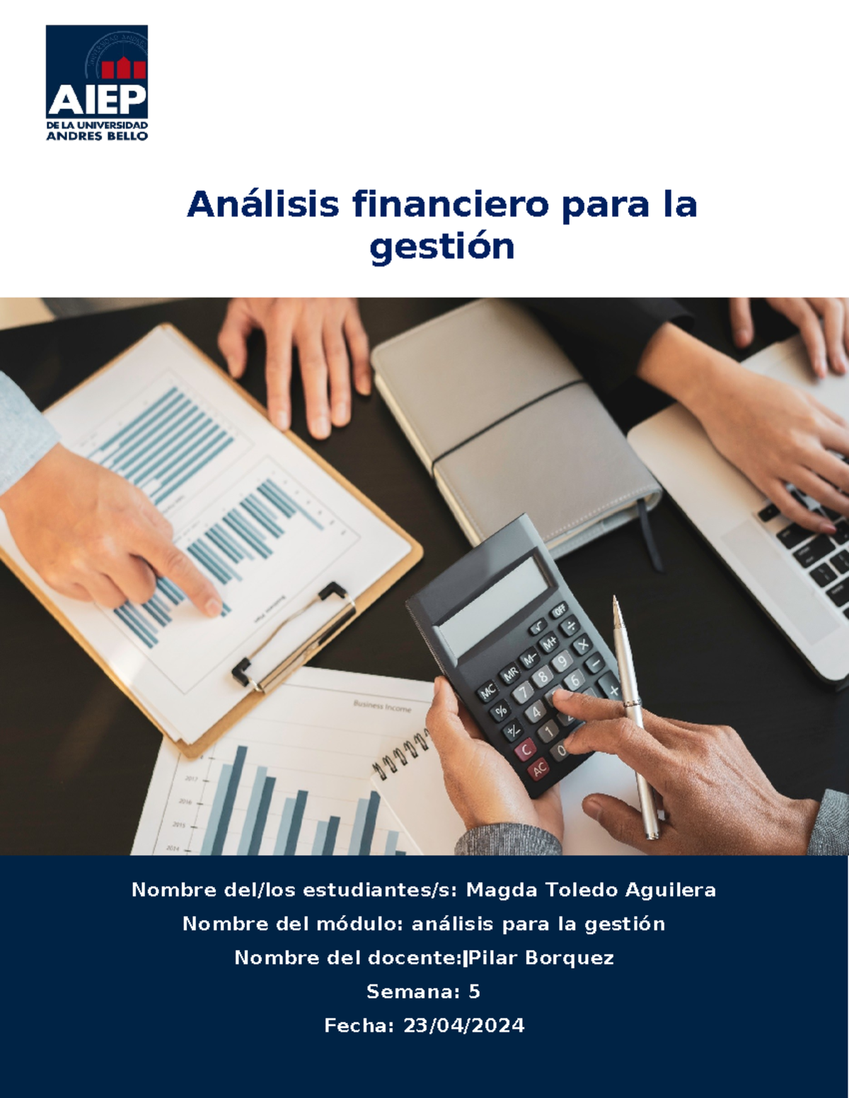 AIA101 Análisis Financiero: Caso Maderas S.A. Semana 5 - Document Preview