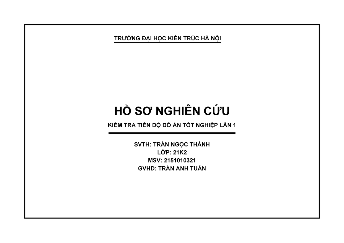 Nghiên Cứu & Phân Tích Đồ Án Tốt Nghiệp 21K2 - Urban Cell - Studocu