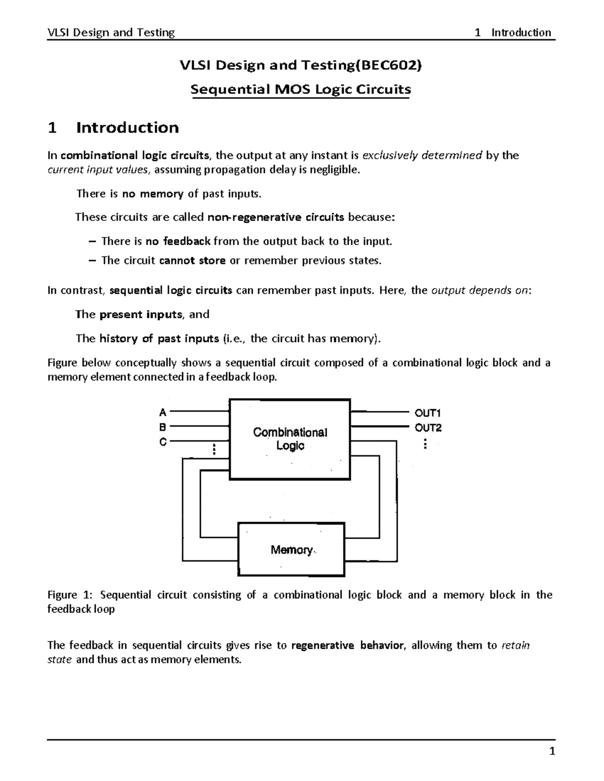 BEC602 - VLSI Design and Testing: Structured Design Approaches - Studocu