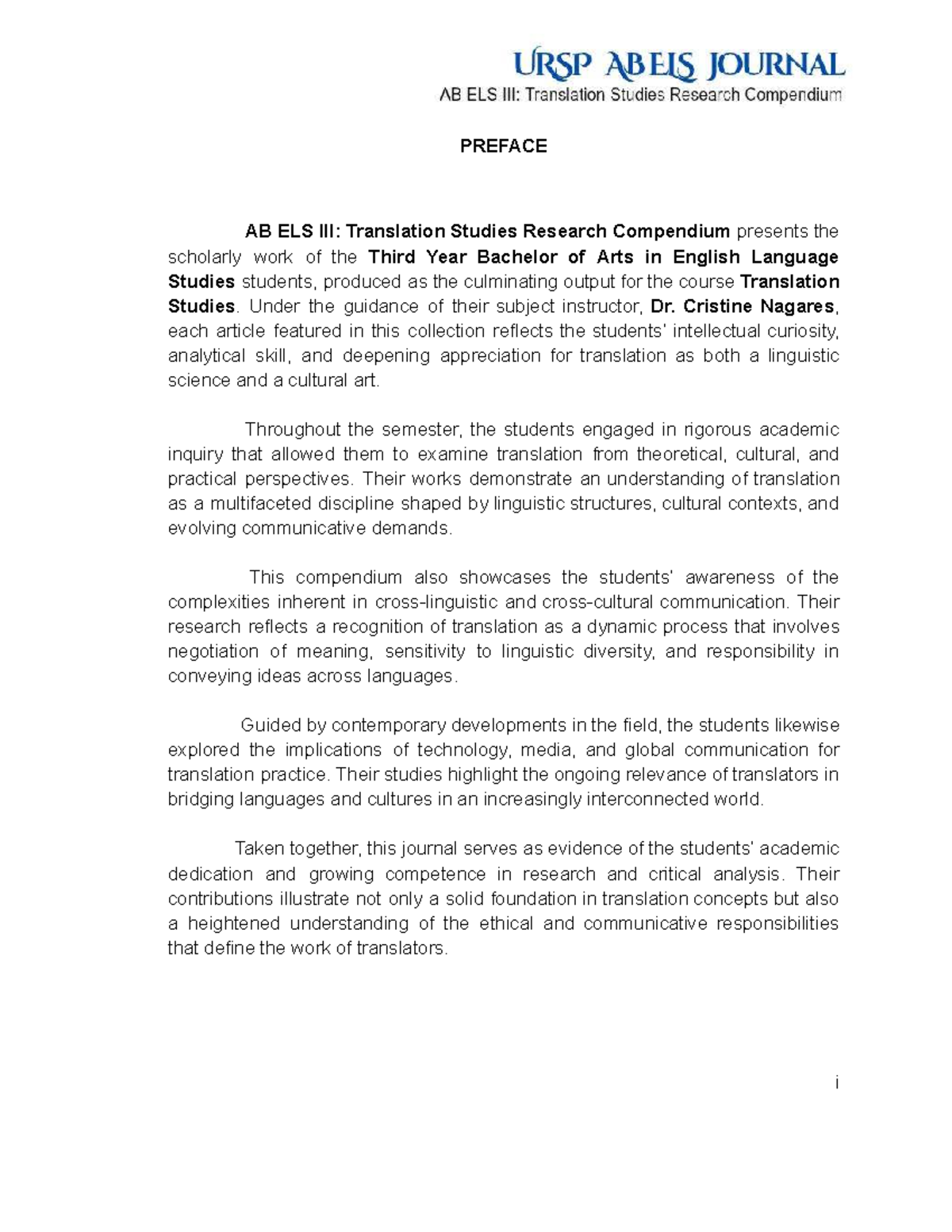 Translation Studies Research Compendium: BA English 3rd Year - Studocu