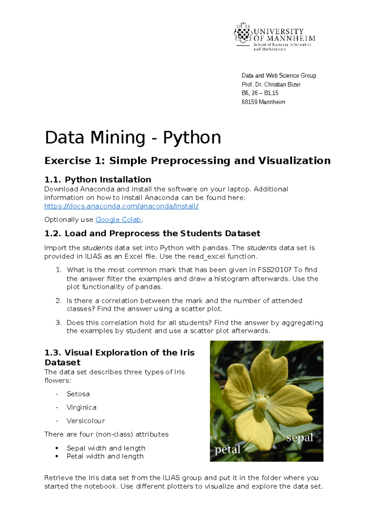 DM Exercise 1 Python Preprocessing Task V1 - Data and Web Science Group ...