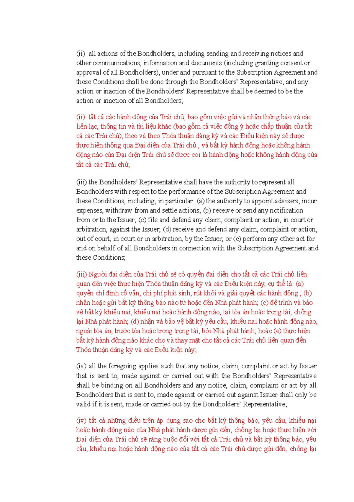 BOND - Education System IN THE UK - (ii) all actions of the Bondholders ...