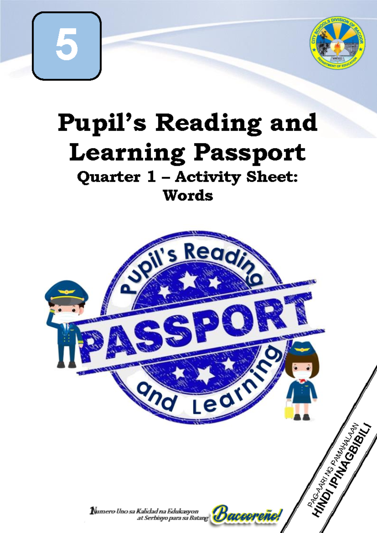 Grade 5 Reading & Learning Passport Q1 Activity Sheet - Studocu