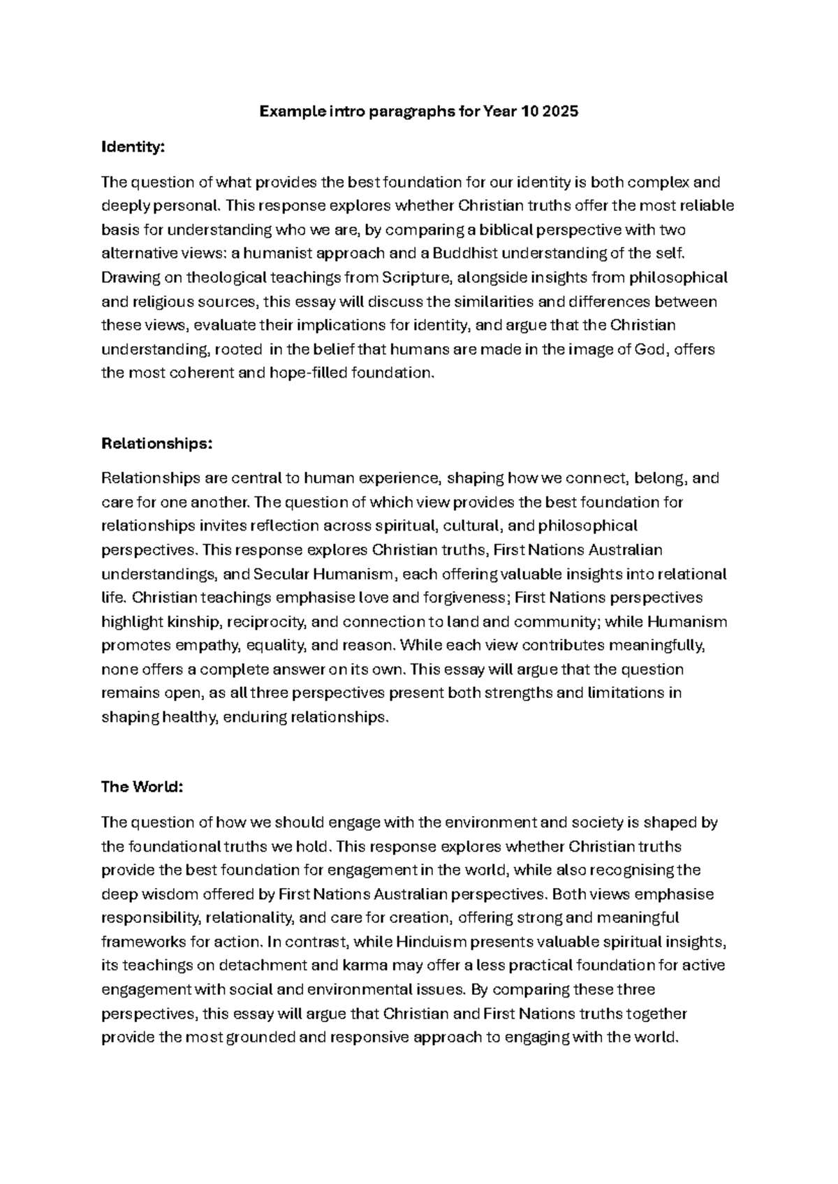 10CD Task 2 - Example Intro Paragraphs on Identity and Relationships ...
