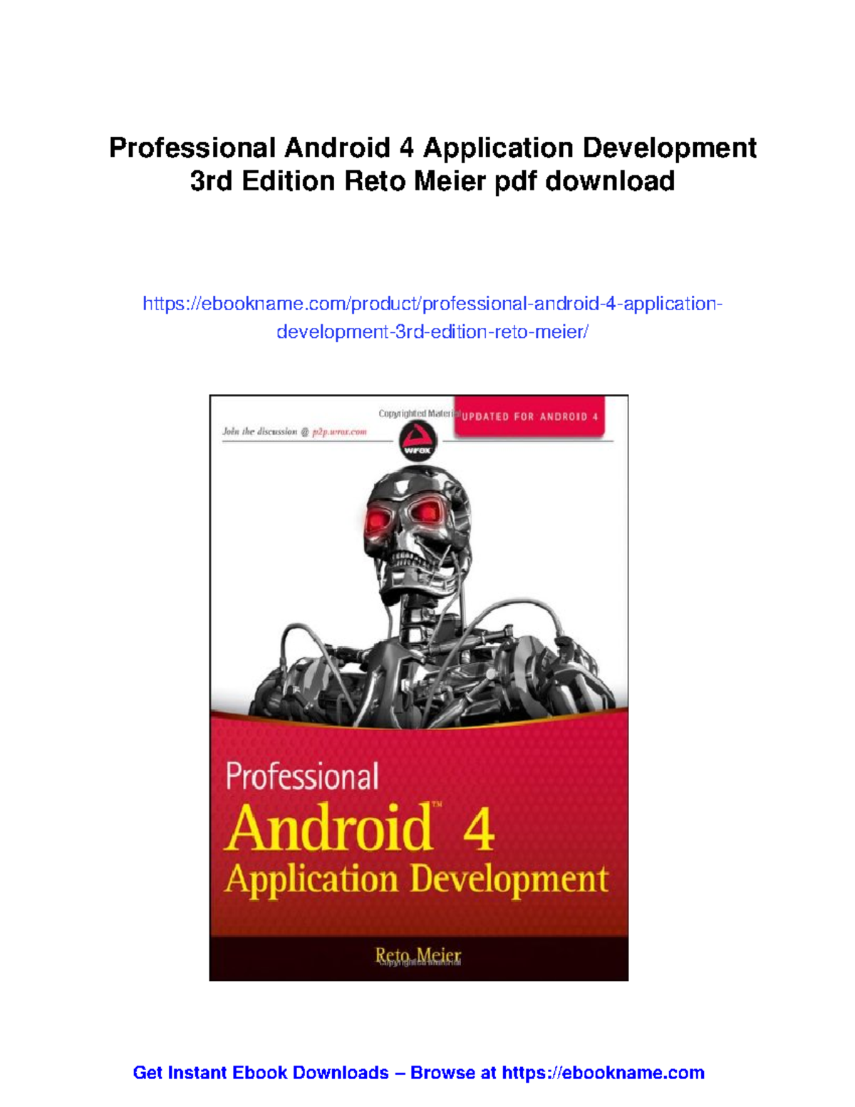 Professional Android 4 App Development - 3rd Edition by Reto Meier ...