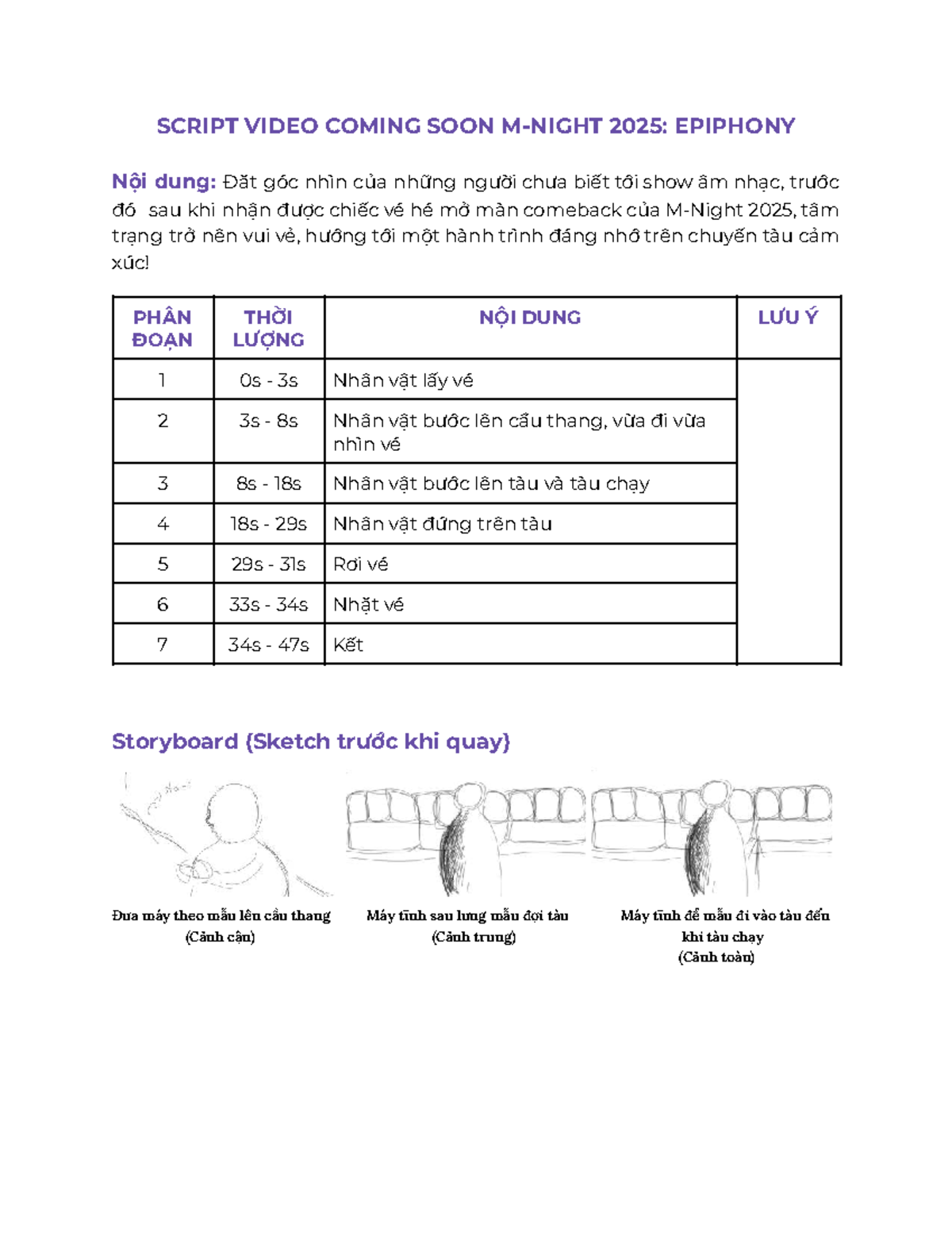 [MEC] Script Video Coming SOON - Nội Dung & Storyboard 2025 - Studocu