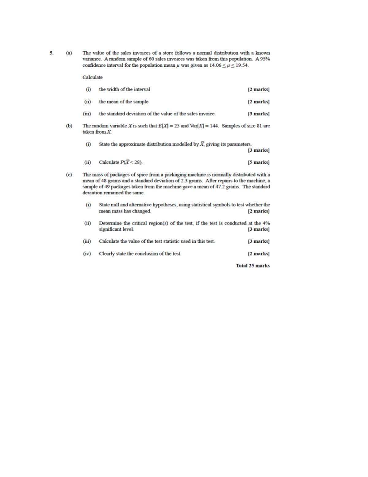 2026 Module 3 Unit 1 Final Exam Review: Statistics & Hypothesis Testing ...