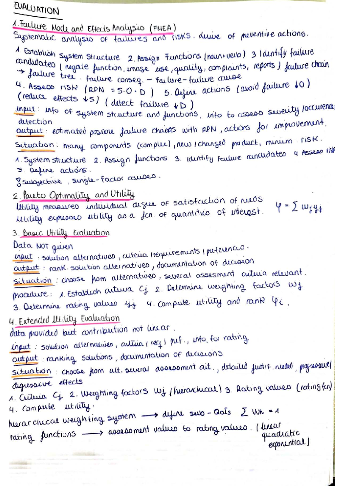 EVALUATION 1: FMEA and Utility Analysis Techniques - Studocu
