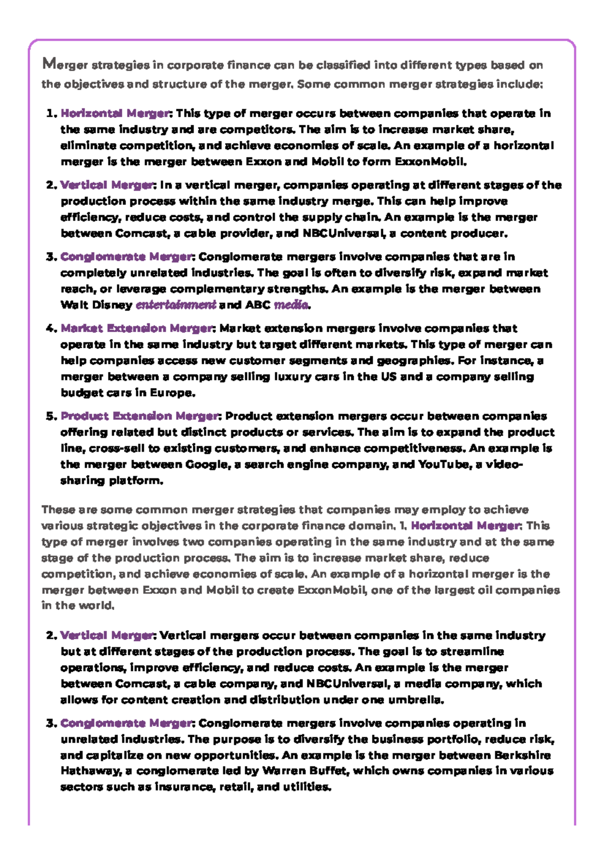 Identifying Merger Strategies in Corporate Finance: Examples Explained ...