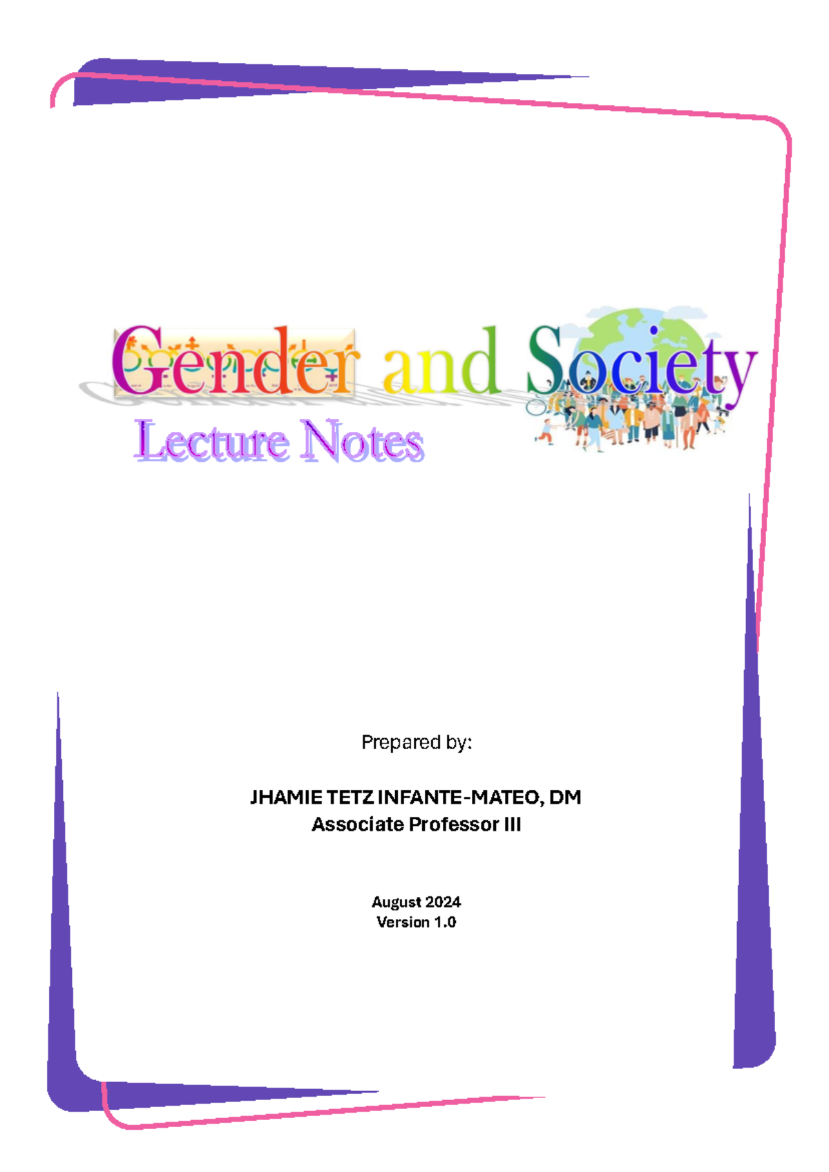 Gender and Society Lecture Notes - Prelims Insights and Key Concepts ...