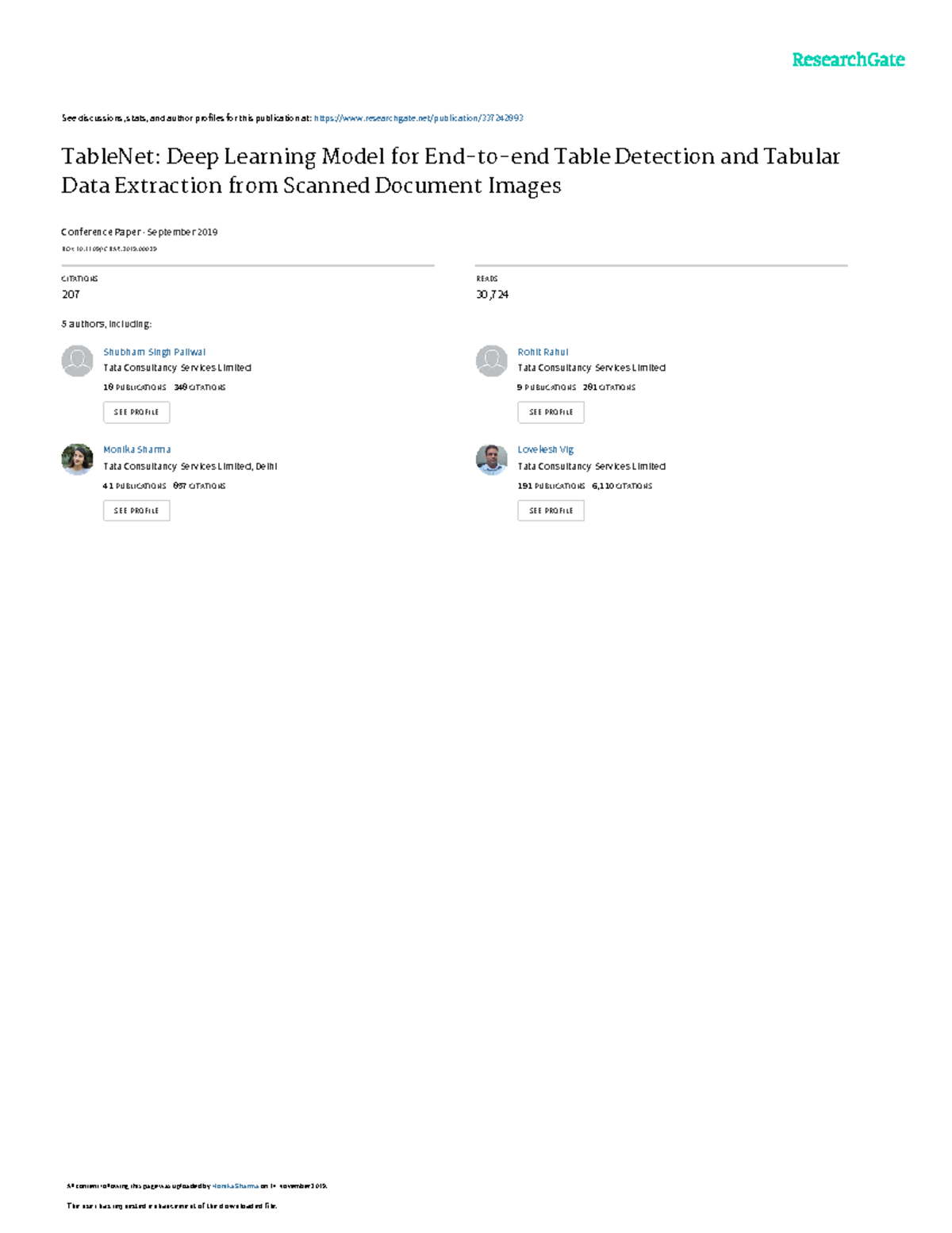 TableNet: Deep Learning for Table Detection & Data Extraction (ICDAR ...