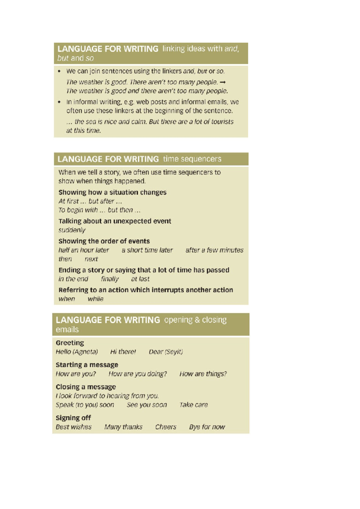 Language for Writing - English Composition Guidelines and Tips - Studocu