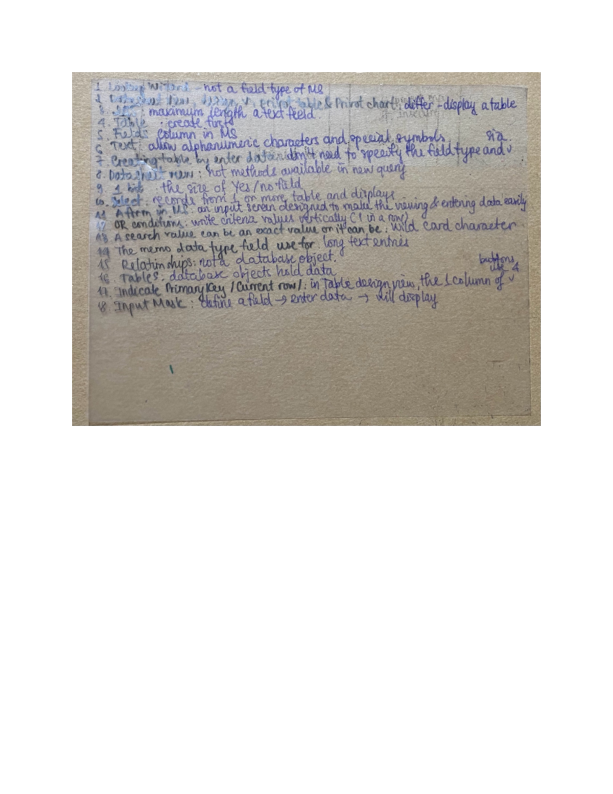 BCS - Midterm Access Notes: MCQs & Key Concepts for Study - Studocu