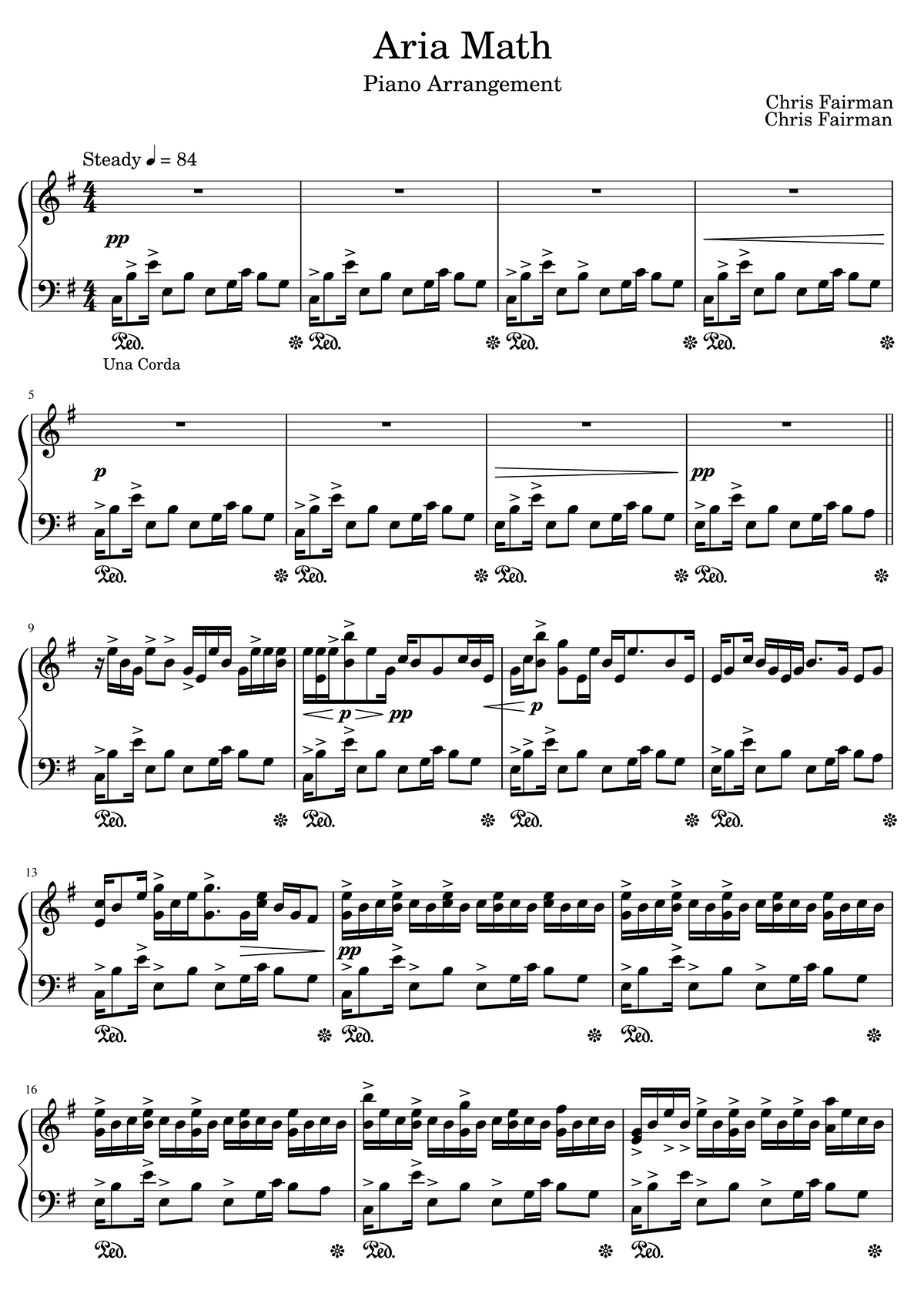 Minecraft OST Aria Math (Advanced) - Chris Fairman Chris Fairman Piano ...