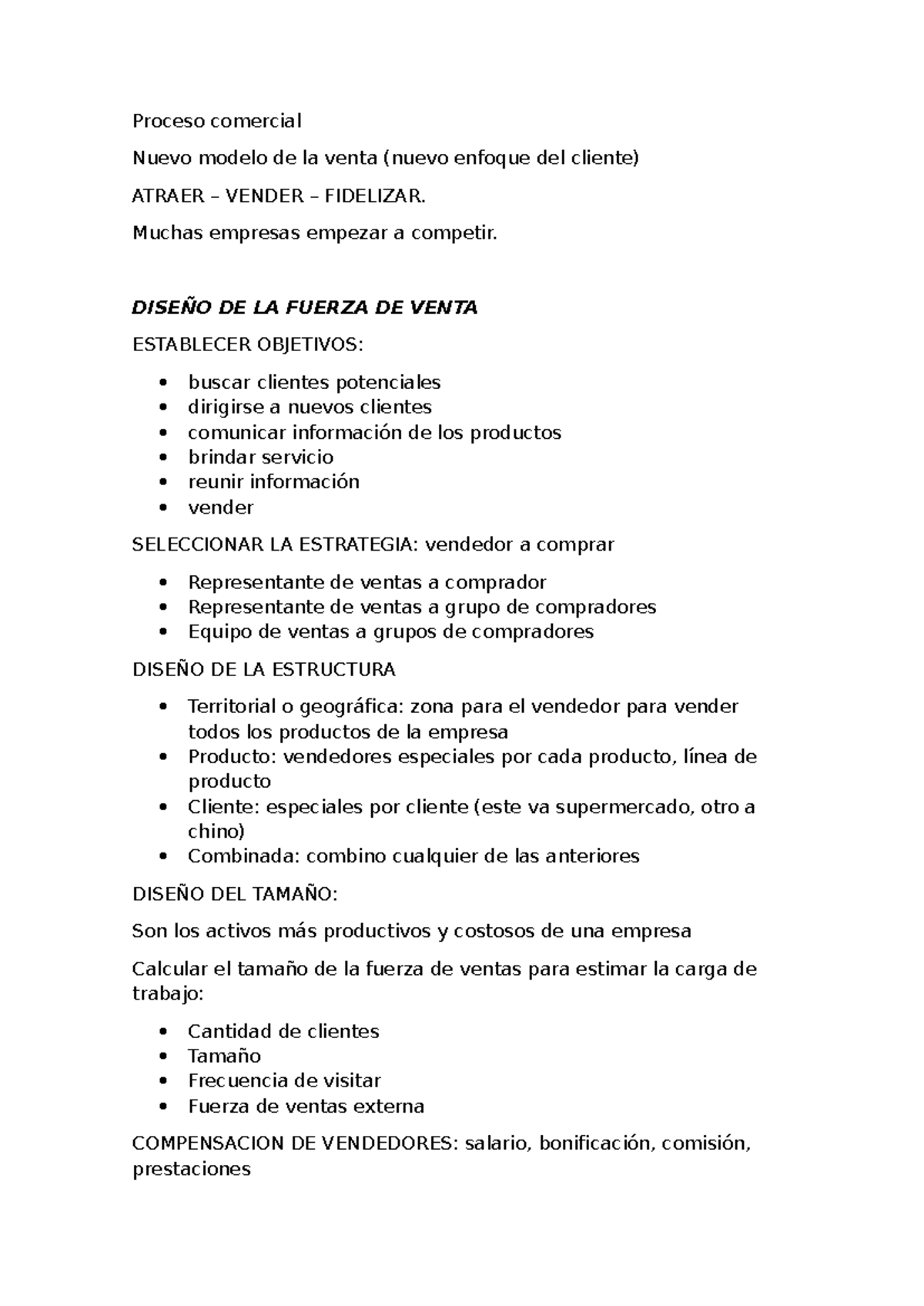 ADM Y TEC Ventas - PARCIAL 1: Estrategias del Proceso Comercial - Studocu