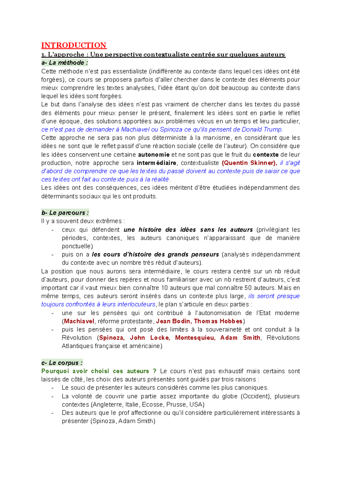 HISTOIRE DES IDÉES POLITIQUES MODERNES (POL 101) : CONTEXTE ET AUTEURS ...