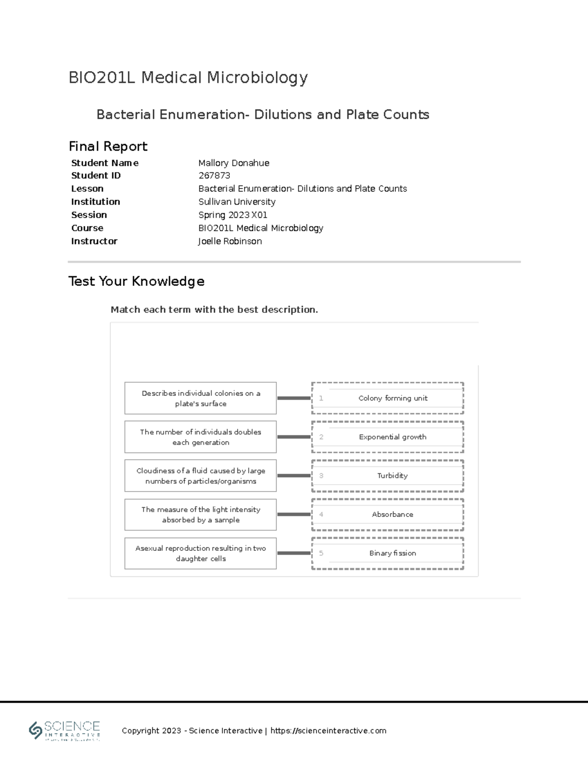 BIO201L Medical Microbiology: Bacterial Enumeration & Plate Counts ...