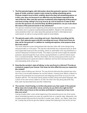 EXC19E2 - Final Exam - Practical Component Instructions - EXC19E2 ...