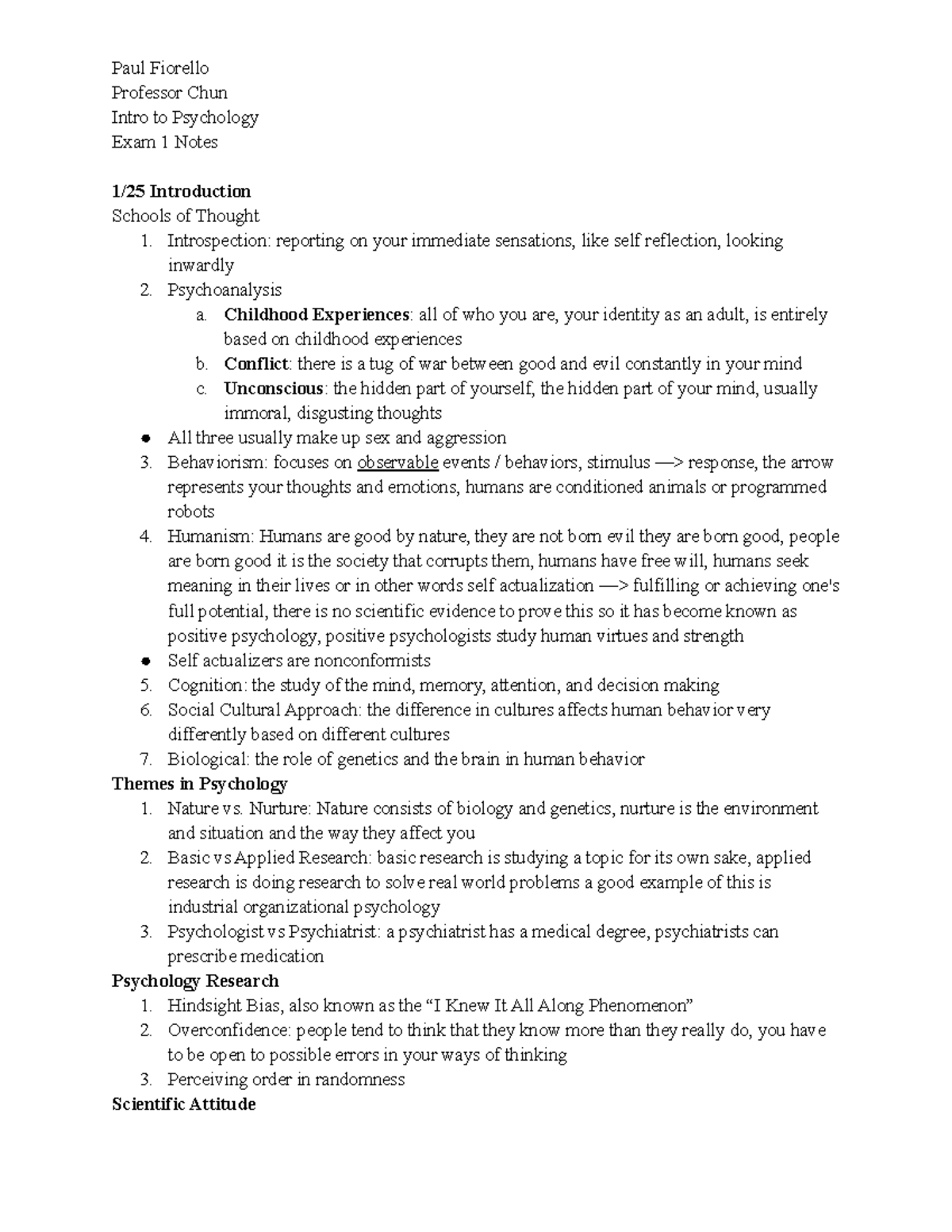 Intro To Psych Exam 1 Notes - Deprecated API usage: The SVG back-end is ...