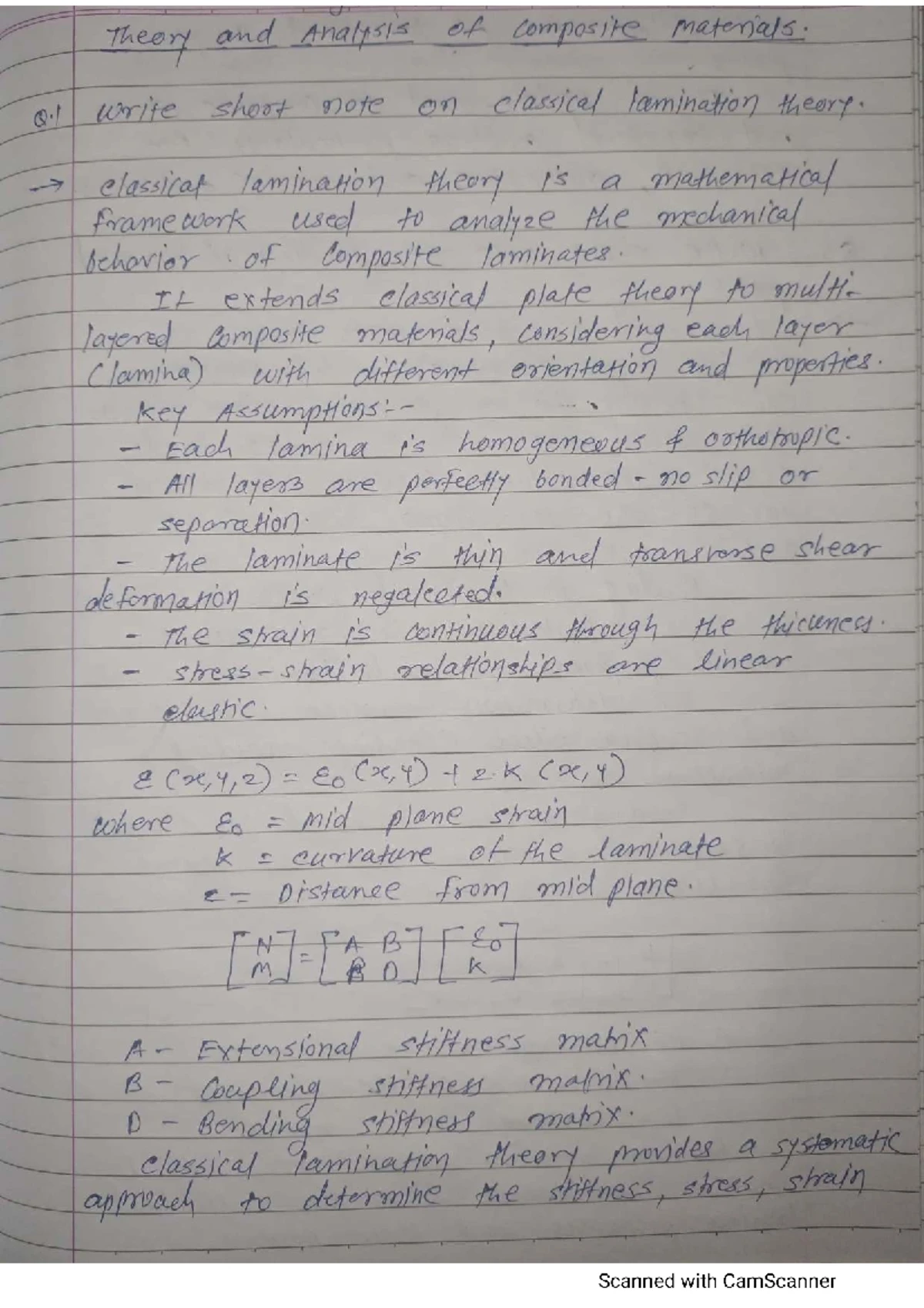 Theory and Analysis of Composite Materials: Key Concepts and Mechanics ...