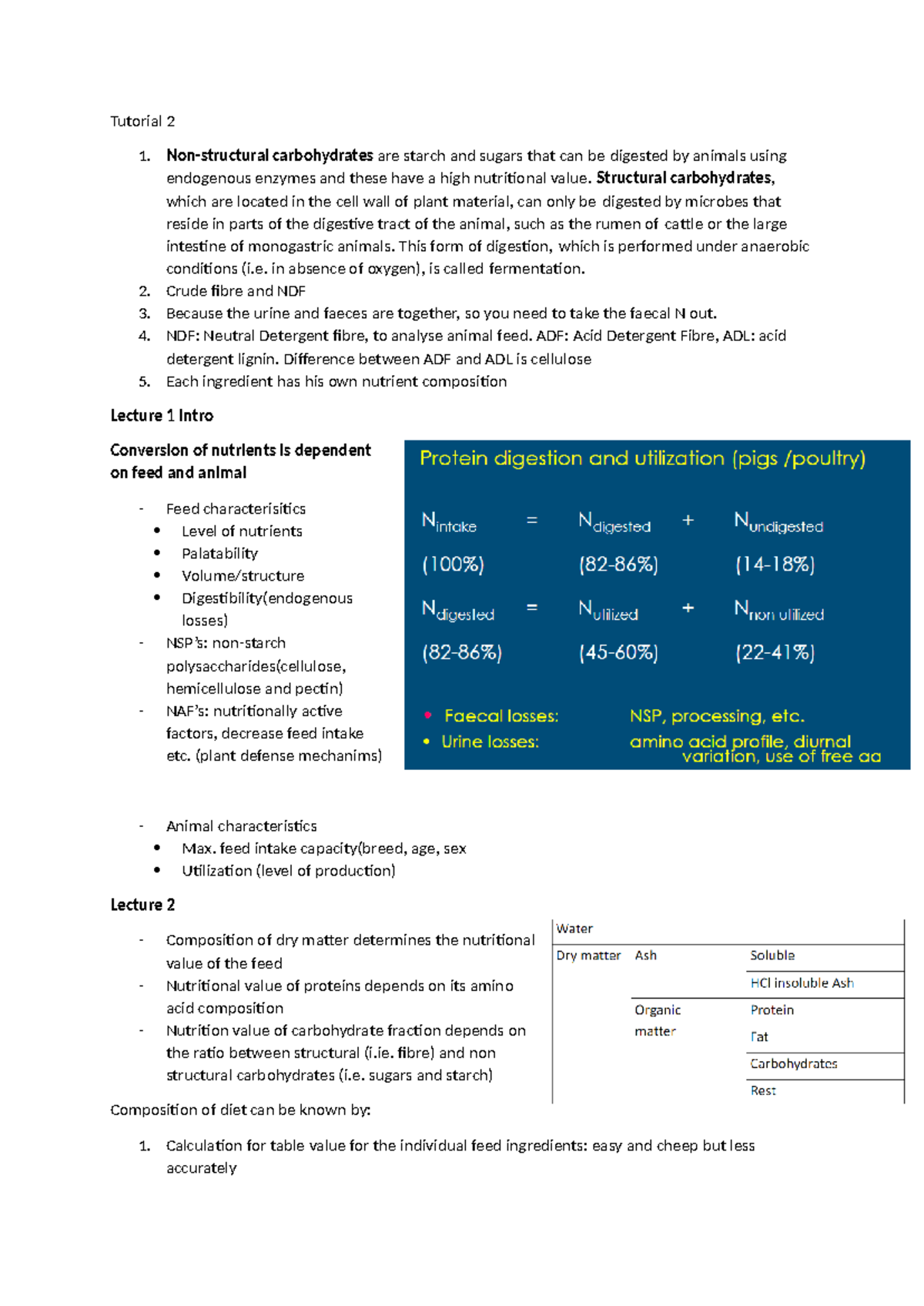 ANU - Lecture Notes: Understanding Nutritional Science in Animals ...