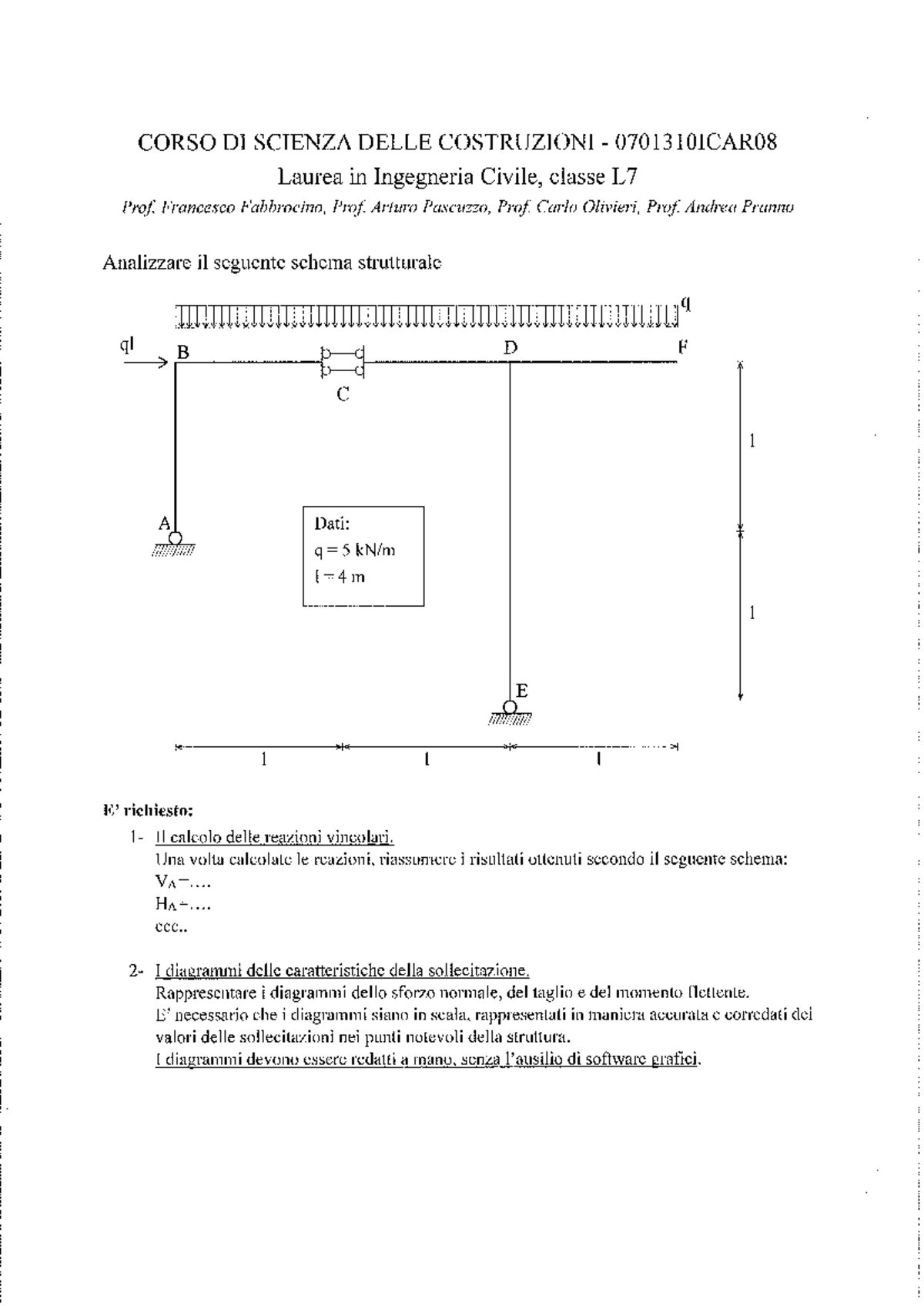 elaborato-1a-calcolo-delle-reazioni-e-diagrammi-strutturali