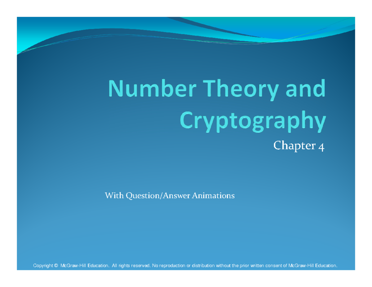 COMP 232 -Mathematics for Computer Science - Chap 4 Sec 4.3 - Chapter 4 ...