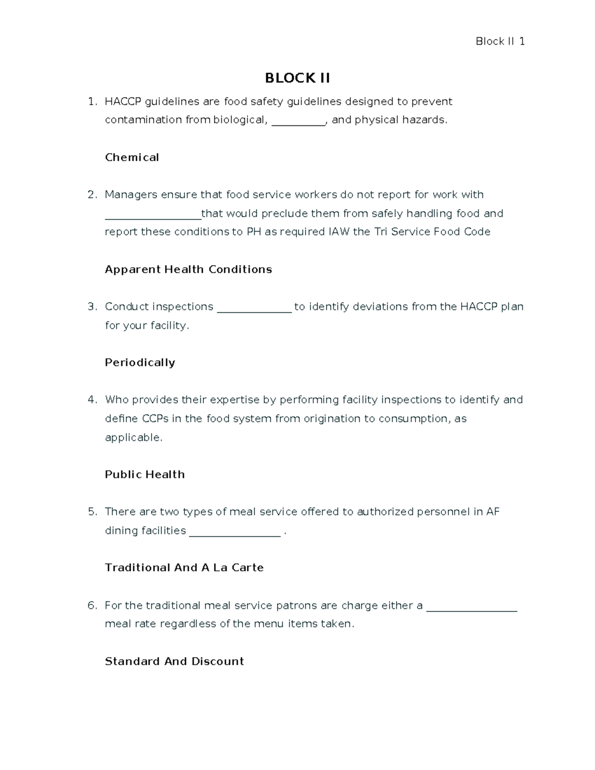 Food Service Management A-Ration Logistics Guidelines Essentials - Studocu