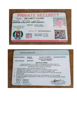 SG Galon - Security Guard License Renewal Instructions and Details ...