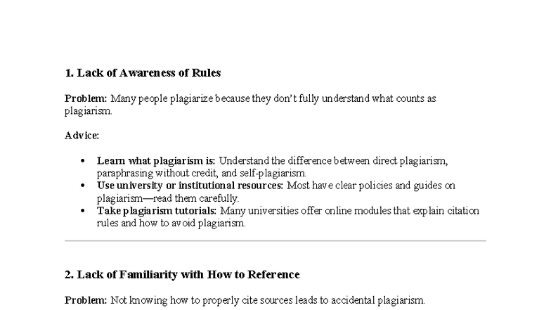 Avoiding Plagiarism: Tips and Strategies for Success - Studocu