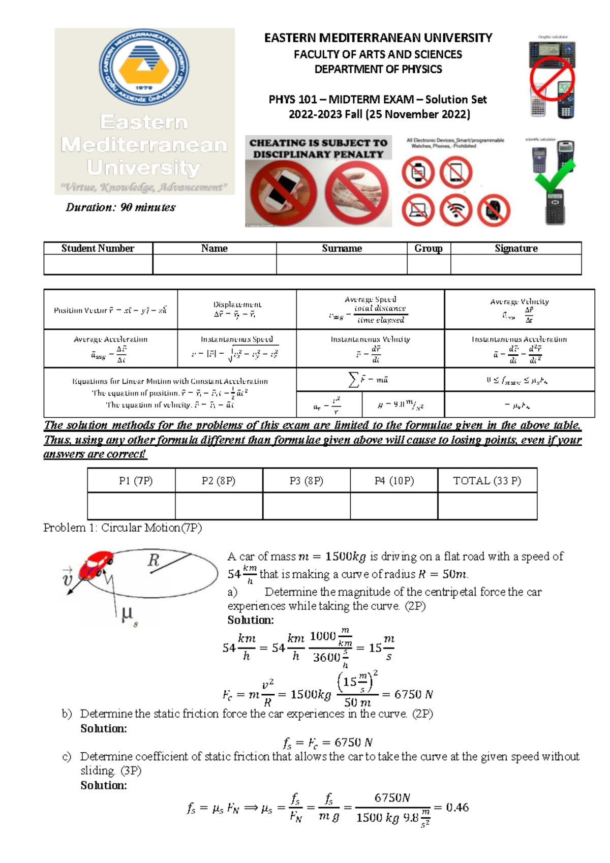 PHYS 102 Final Exam Notes - June 2022 (Spring 2021-2022) - Studocu