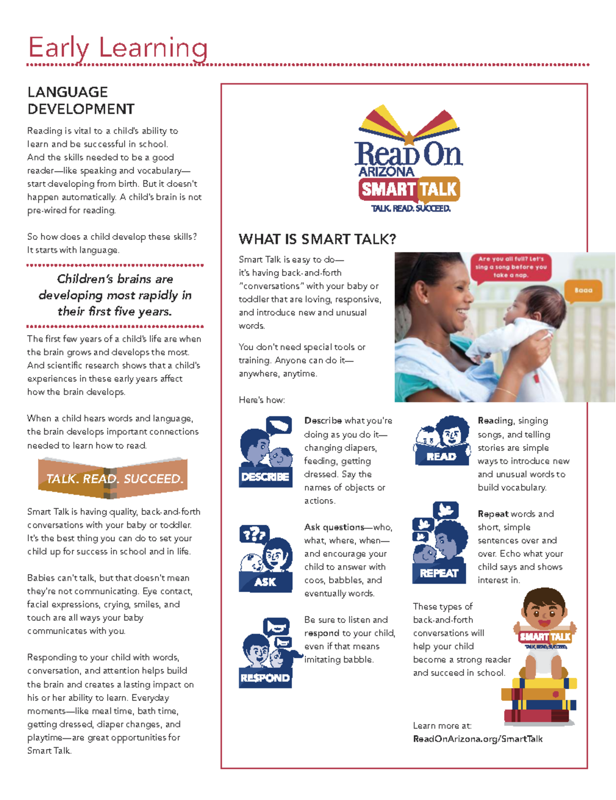 Smart Talk Overview: Language Development in Early Learning - Studocu