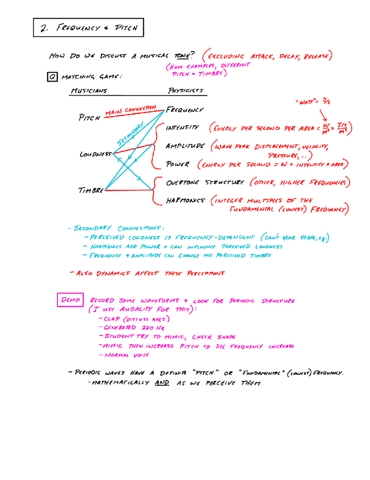 Lecture Notes: Frequency & Pitch in Music - Studocu