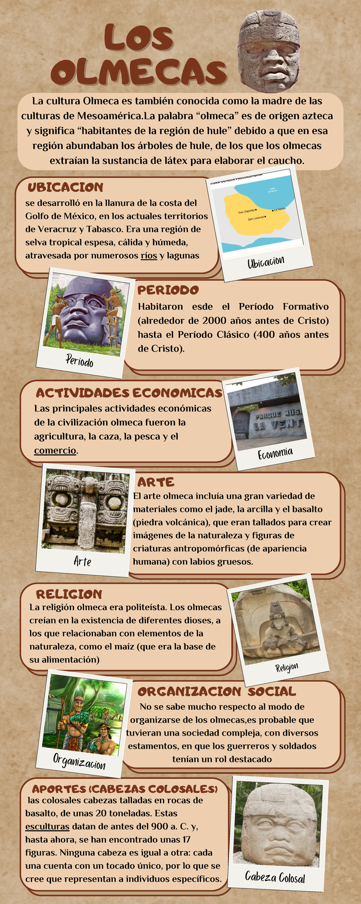 Cultura Olmeca: Infografa de la Madre de Mesoamrica - Studocu