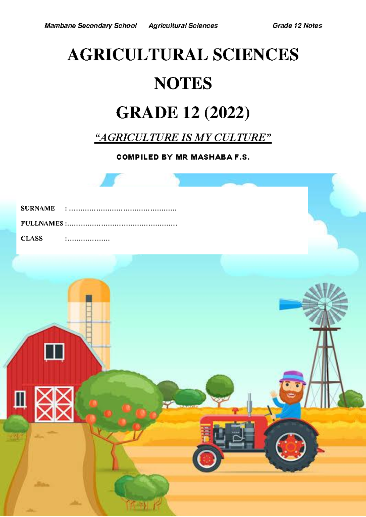 AGIC 12 Term 1 Notes - Overview of Digestive Systems in Agriculture ...