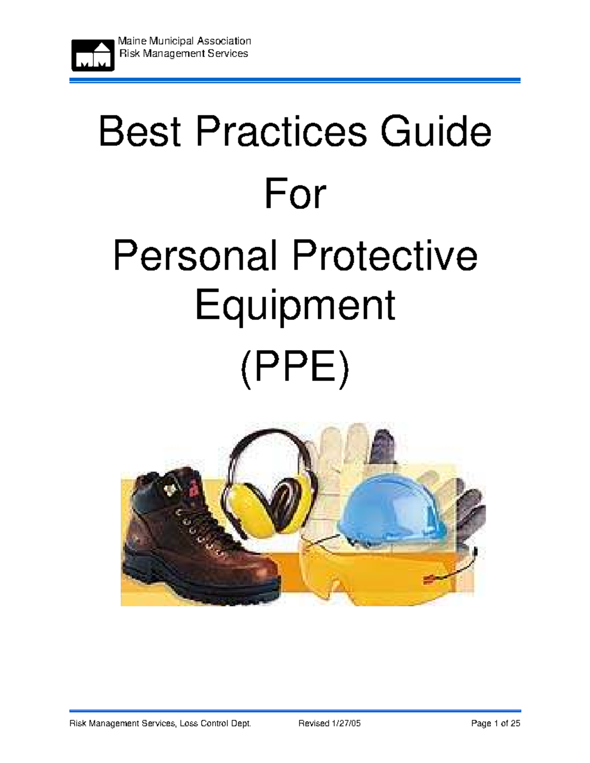 MMA Risk Management Services Best Practices for PPE Implementation ...