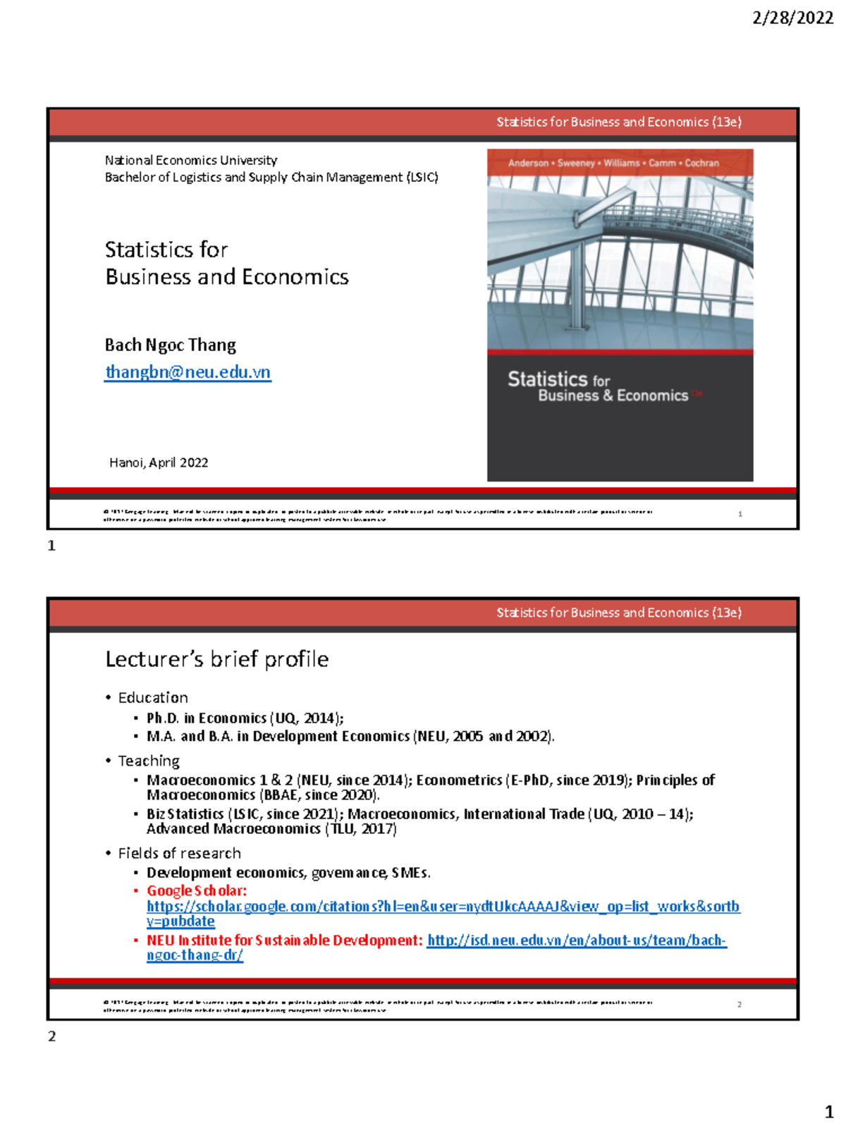 Chapter 1 Data and statistics - © 2017 Cengage Learning. May not be ...
