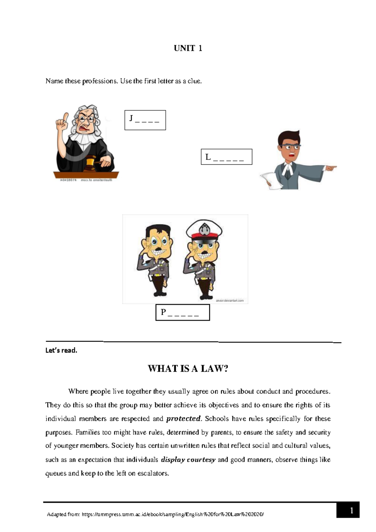 English for Law 7-11: Exploring the Nature and Importance of Law - Studocu