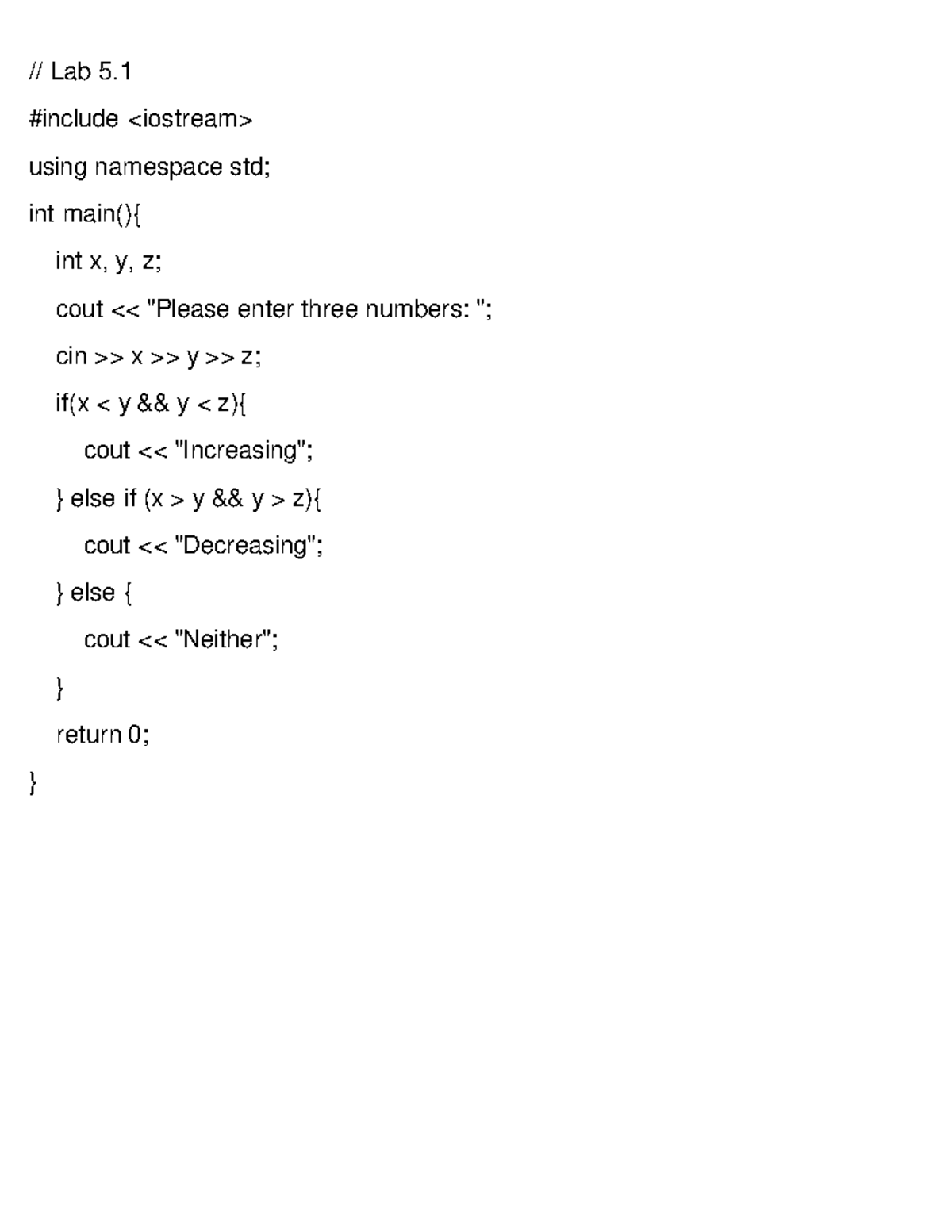 Lab 5 Solutions: C++ Programming Exercises and Outputs - Studocu
