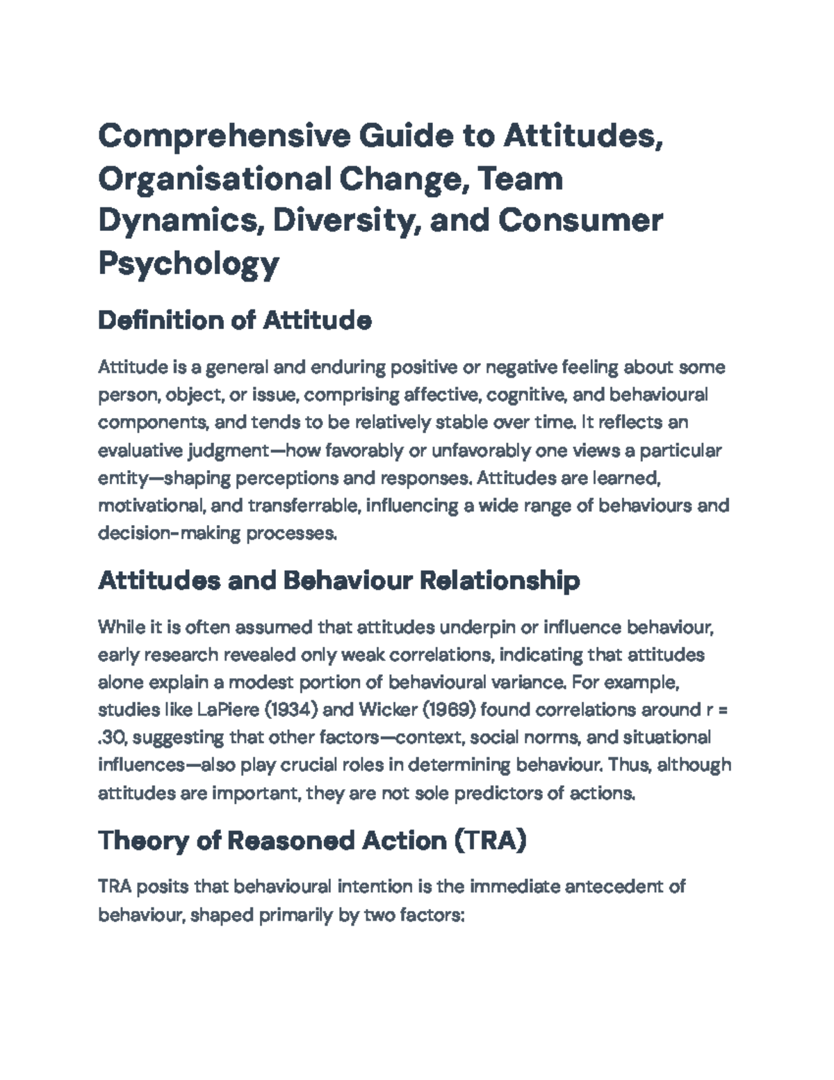 Comprehensive Guide to Org Change, Leadership, Team Dynamics ...