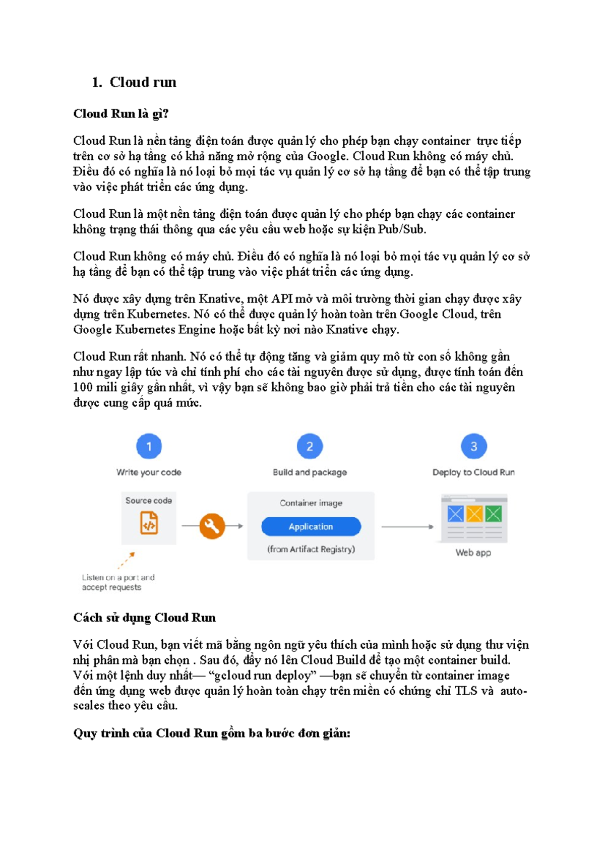 Cloud Run & Functions - Tài Liệu Tham Khảo Nhóm 5 M6 - Studocu