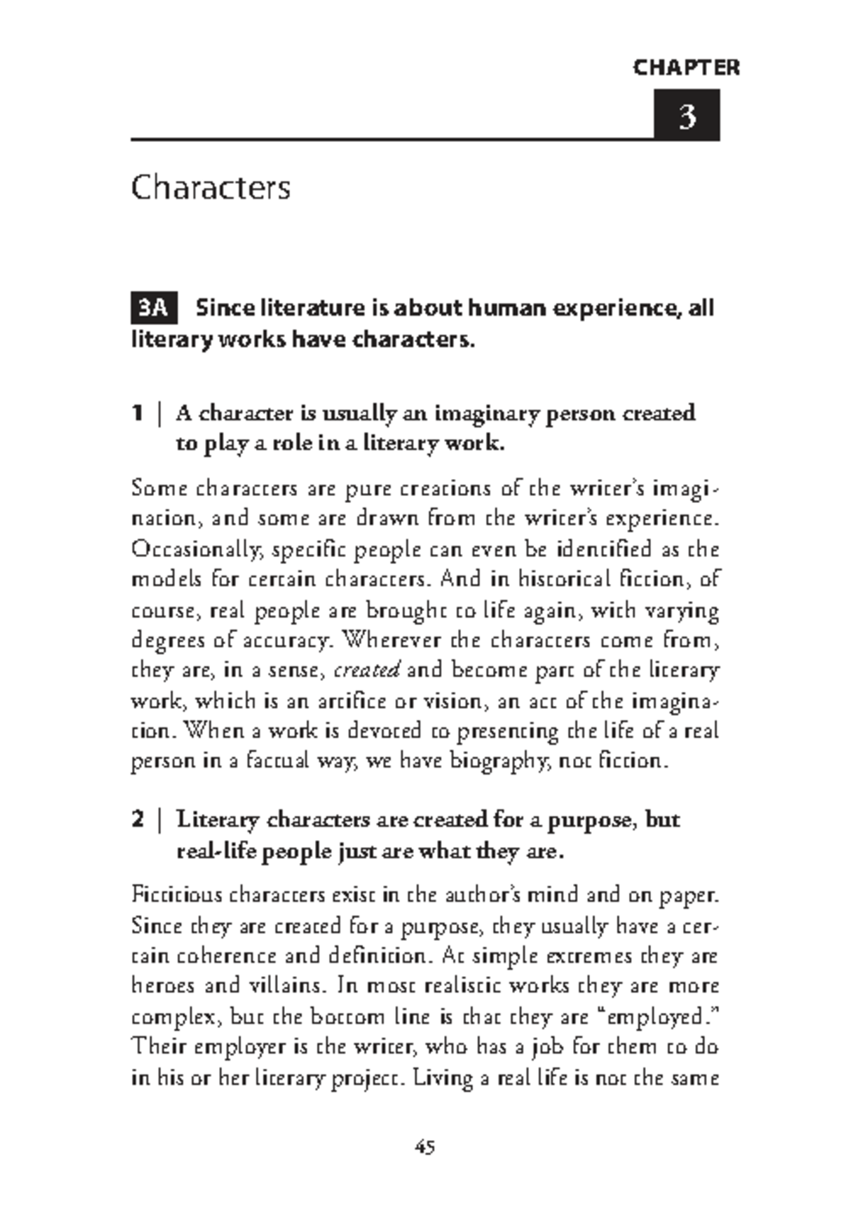 Creative Writing: CHAPTER 3 - Exploring Literary Characters - Studocu