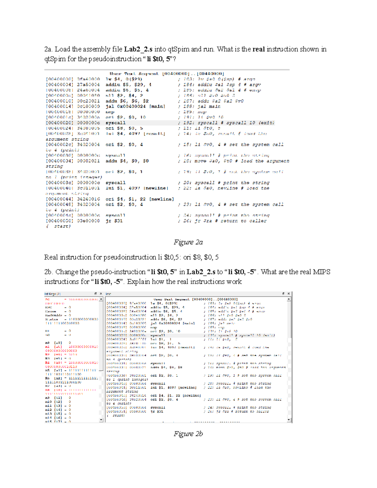 ITITIU 23010 Lab 2: MIPS Assembly Instructions and Branching - Studocu