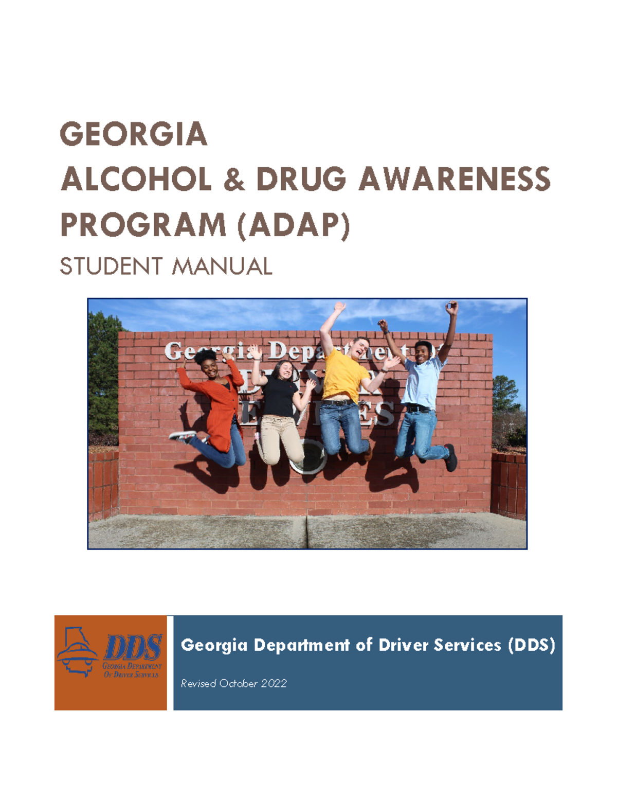 Georgia Alcohol & Drug Awareness Program (ADAP) Student Manual 2022 ...
