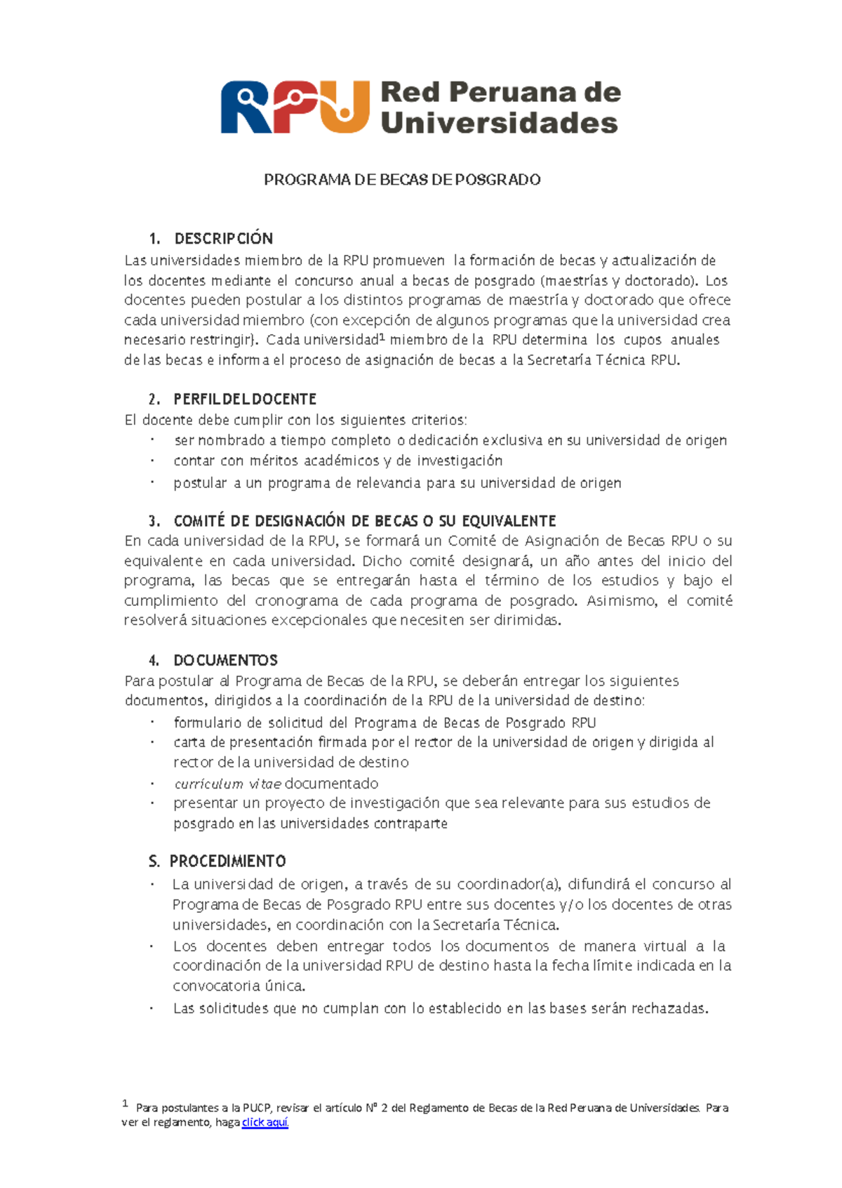 Programa DE Becas DE Posgrado 2022 1 - PROGRAMA DE BECAS DE POSGRADO 1 ...