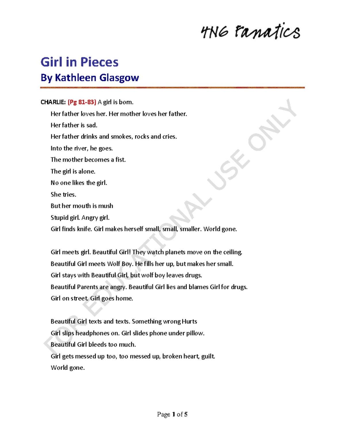 Big House - DUO - Script for Speech Practice and Rehearsal - Studocu