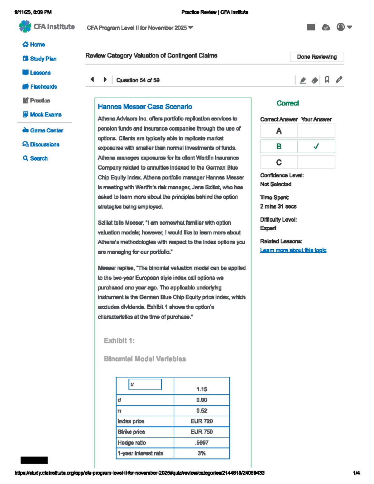 CFA Program Level II Derivatives Lesson Notes for Nov 2025 Exam - Studocu